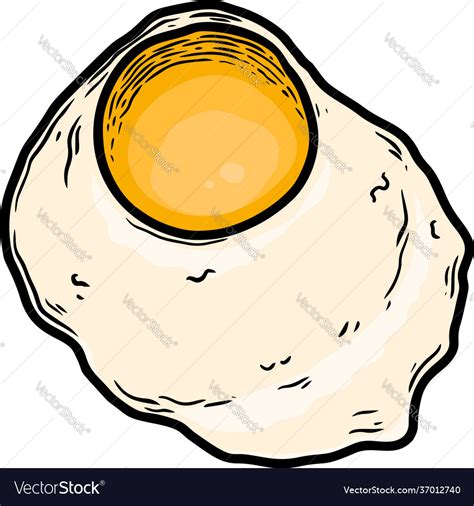 Chicken Egg In Engraving Style Design Element Vector Image