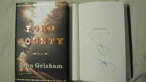 Signed John Grisham Ford County Book 11 Hc Dj Mississippi Delta Short