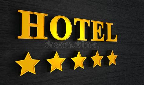 Hotel Sign With Five Stars Stock Photo Image Of Vivid 35197612