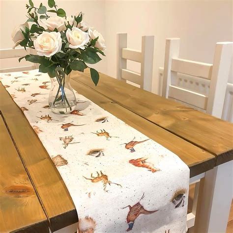 Wrendale Woodland Fabric Table Runner Country Abodes