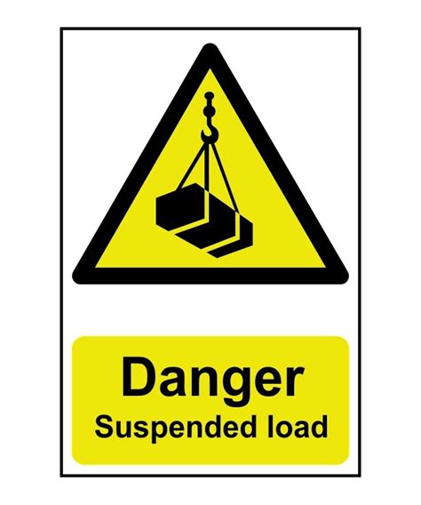 Danger Suspended Load Safety Sign