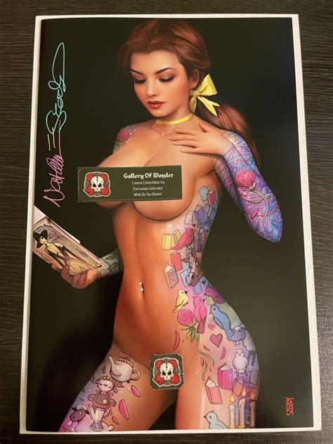 zirty girtz 3 belle szerdy signed exclusive nude virgin cover ltd 75 nm comic books modern