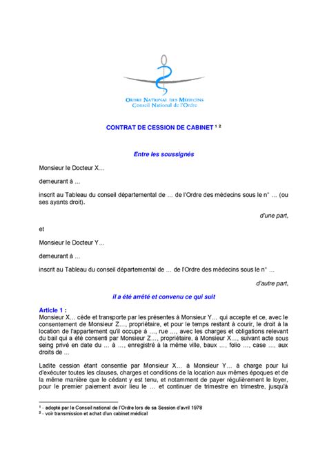 Mod Le De Contrat Cession T L Chargement Gratuit Documents Pdf Word