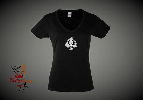 Lady Fit T Shirt Queen Of Spades Best Price Free Postage In Uk From Red Hot Ginger