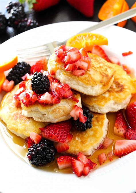 Sometimes ya just need a bite of vegan gluten free dessert… and sometimes ya need the whole friggin' cake. Best-Ever Extra Fluffy Vegan Pancakes - Layers of Happiness