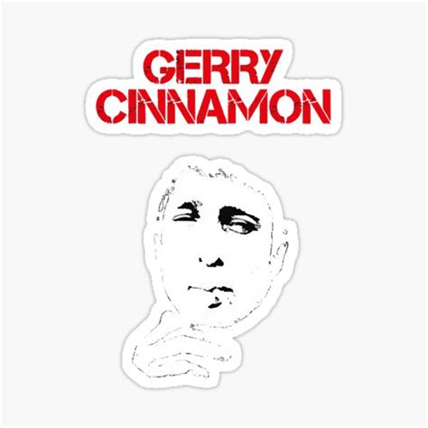 Gerry Cinnamon Erratic Cinematic Sticker For Sale By Lenamurrin
