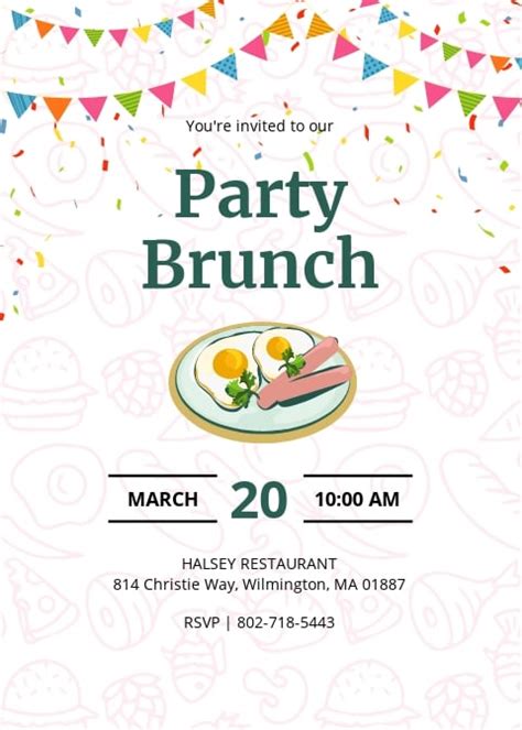 10 Free Brunch Invitation Templates Customize And Download