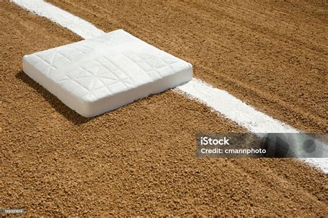 Baseball First Base Stock Photo Download Image Now Baseball Sport