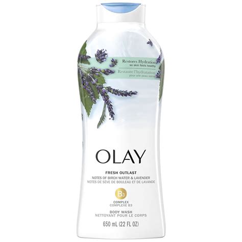 Olay Fresh Outlast Body Wash Purifying Birch Water And Lavender Walgreens