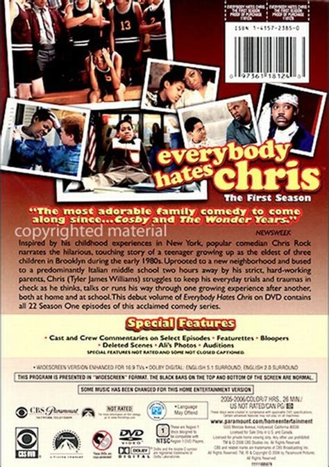 Everybody Hates Chris The First Season Dvd 2005 Dvd