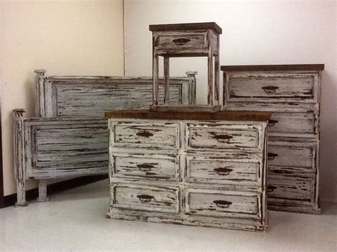 Distressed f white bedroom furniture, source: Promo White Distressed Bedroom Set - Rick's Home Store