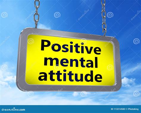 Positive Mental Attitude On Billboard Stock Illustration Illustration