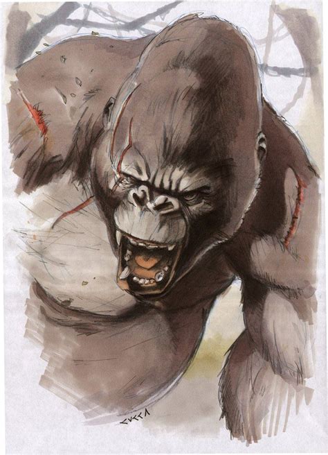 King Kong By Vincenzo Cucca King Kong Sketches King Kong 1933