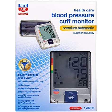 Rite Aid Premium Automatic Blood Pressure Cuff Monitor Bp3ar1 4xrite