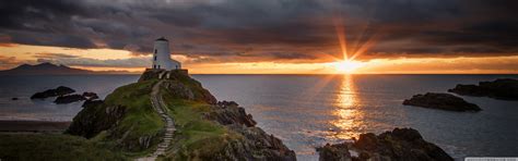 Twr Mawr Lighthouse Ynys Llanddwyn Island Ultra Hd Desktop Background