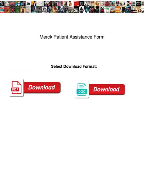 Fillable Online Merck Patient Assistance Form Merck Patient Assistance