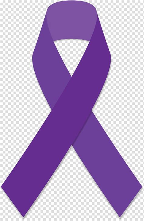 Purple Ribbon Illustration Purple Ribbon Awareness Ribbon Cancer