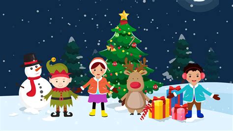 New Year And Christmas Cartoon And Song For Children Merry Christmas