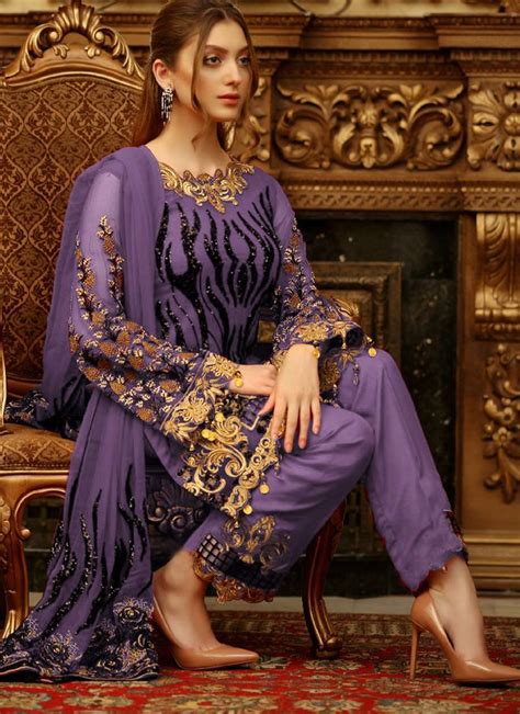 Purple Sequence Designer Pakistani Suit Vasu Sarees 3493840