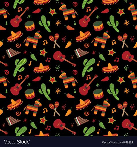 mexican pattern royalty free vector image vectorstock
