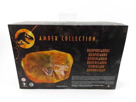 Jurassic Park Amber Collection Dilophosaurus Action Figure Dersya