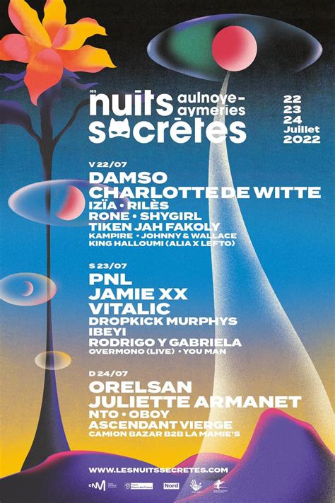 Festival Les Nuits Secrètes 2023 Aulnoye Aymeries programmation et