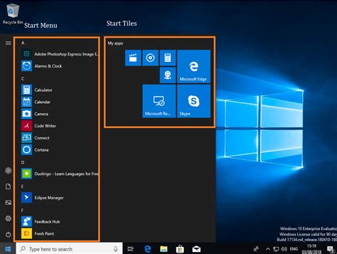 Management Of Start Menu And Tiles On Windows 10 And Server 2016 Part