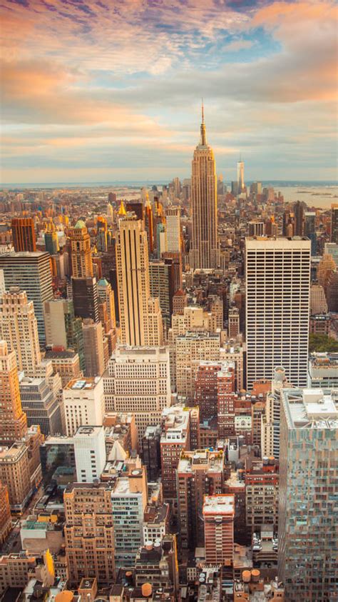 Download New York City Iphone X Sunset Wallpaper