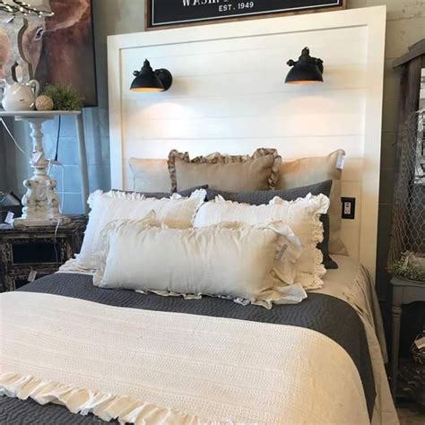 Shiplap Headboard With Lights And Usb Port Easy To Make Shiplap