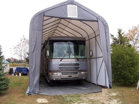 Wonline 10x15x8ft portable heavy duty carport, car canopy shelter garage storage shed for patio outdoor, gray, round top style. Protect Your Vehicle from Hail with a Portable Garage ...