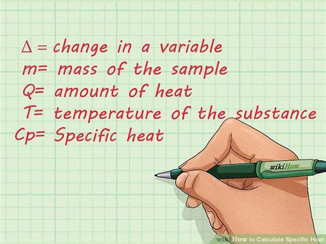 How To Calculate Specific Heat Steps With Pictures Wikihow