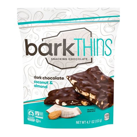 Barkthins Dark Chocolate Coconut And Almond Snacking Chocolate