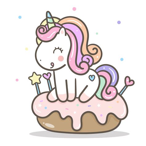 Cute Unicorn Vector Cake Birthdays Sweet Stock Vector Royalty Free 1455431345 Shutterstock
