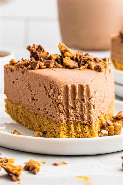 Chocolate Peanut Butter No Bake Cheesecake The Cookie Rookie®