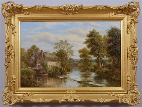 William Pitt 19th Century Landscape Oil Painting Near Buckland With