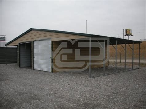 Metal Barn Building Vertical Roof 46w X 26l X 11h Single Slope Roof