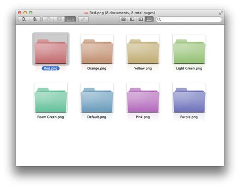 14 Mac Colored Folder Icons Images Color Folder Icons Color Folder
