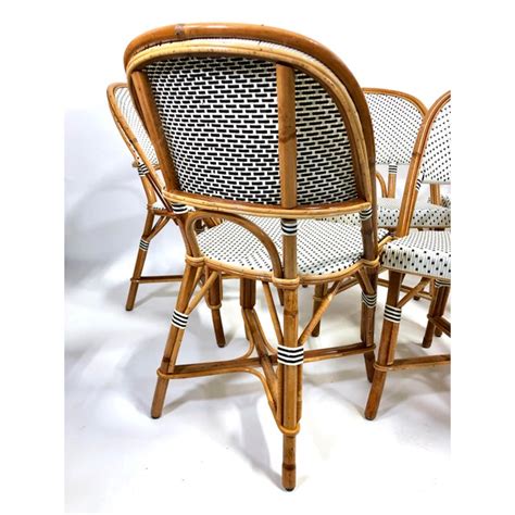 309 durham road blackhill consett co durham dh8 5nw tel: Maillot French Bistro Woven Bamboo Rattan Chairs—Set of 5 ...