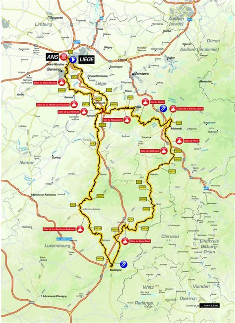 Dopo la partenza da liegi il gruppo affronterà i primi 72 km pianeggianti ideali per scaldare la gamba. Liegi-Bastogne-Liegi 2017, tre nuove salite nel percorso ...