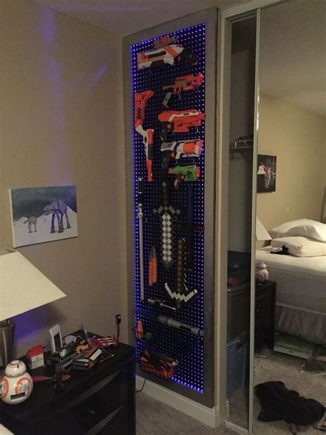 Two — nerf guns are clean, harmless fun that doesn't require recurring expenses for consumables. Diy Nerf Gun Rack - 24 Ideas for Diy Nerf Gun Rack - Home, Family, Style and ... - I am always ...