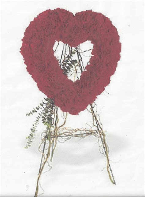 Open Red Carnation Heart In Brooklyn Ny Flowers By Emil