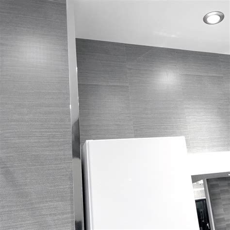 Titan Light Grey Large Tile Decorative Waterproof Pvc Wall