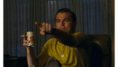 The prolific actor spent his birthday week hanging out in. Leonardo di caprio pointing towards - Meme Templates House