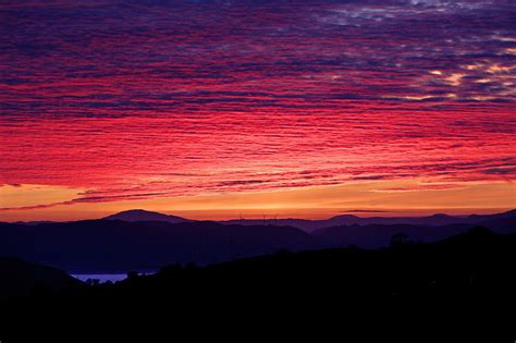 Stunning pink sunset over North Wales sets social media alight - North Wales Live