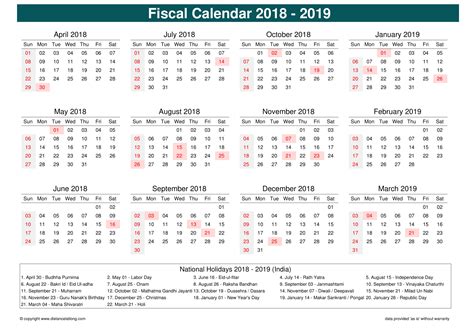 More 2020 Fiscal Landscape Calendar Templates