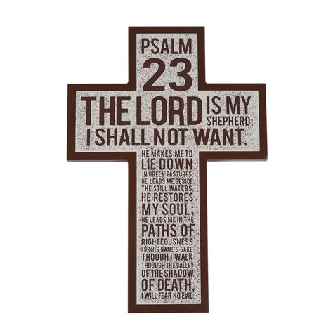 Psalm 23 Hanging Cross Psalms Lord Is My Shepherd Psalm 23