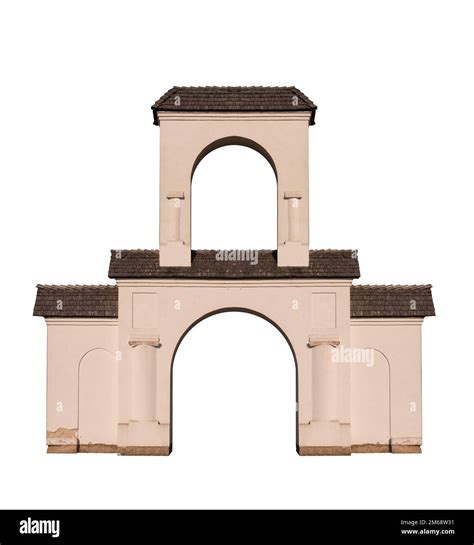 Elements Of Architecture Of Buildings Ancient Arches Columns Windows And Apertures On The
