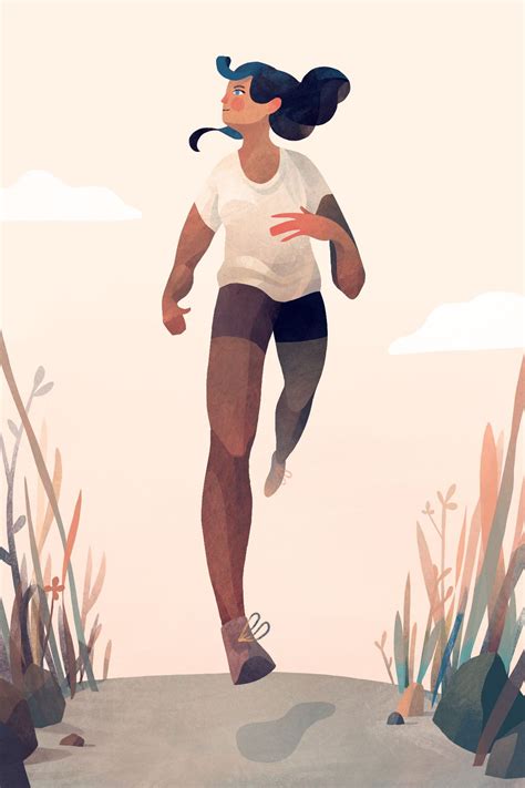 A Runner Girl Art And Illustration Vogel Illustration Illustration