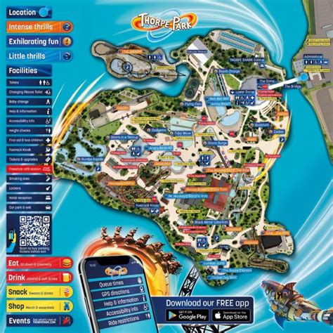 Thorpe Park Resort Map 2021 Guidemapsonline Thorpe Park Park Resort