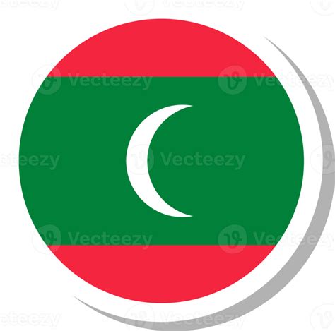 Maldives Flag Circle Shape Flag Icon 16707181 Png